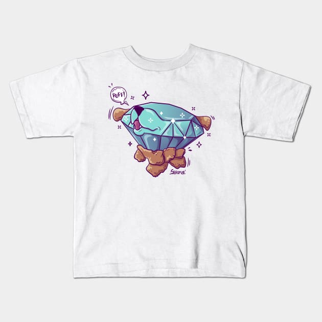 Diamond in a Ruff Kids T-Shirt by SPIRIMAL